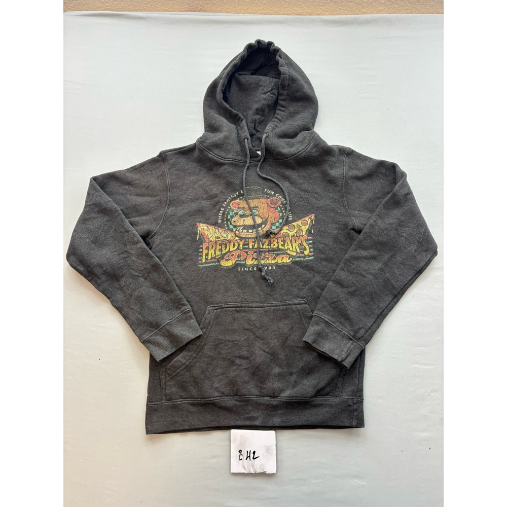 Delta Five Nights at Freddys Freddy Fazbears Pizza Hoodie Gray Small FNAF